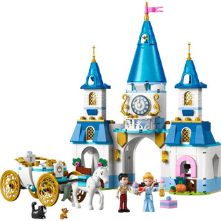 Image of LEGO Disney  43275 - Assepoesters kasteel en paardenkoets